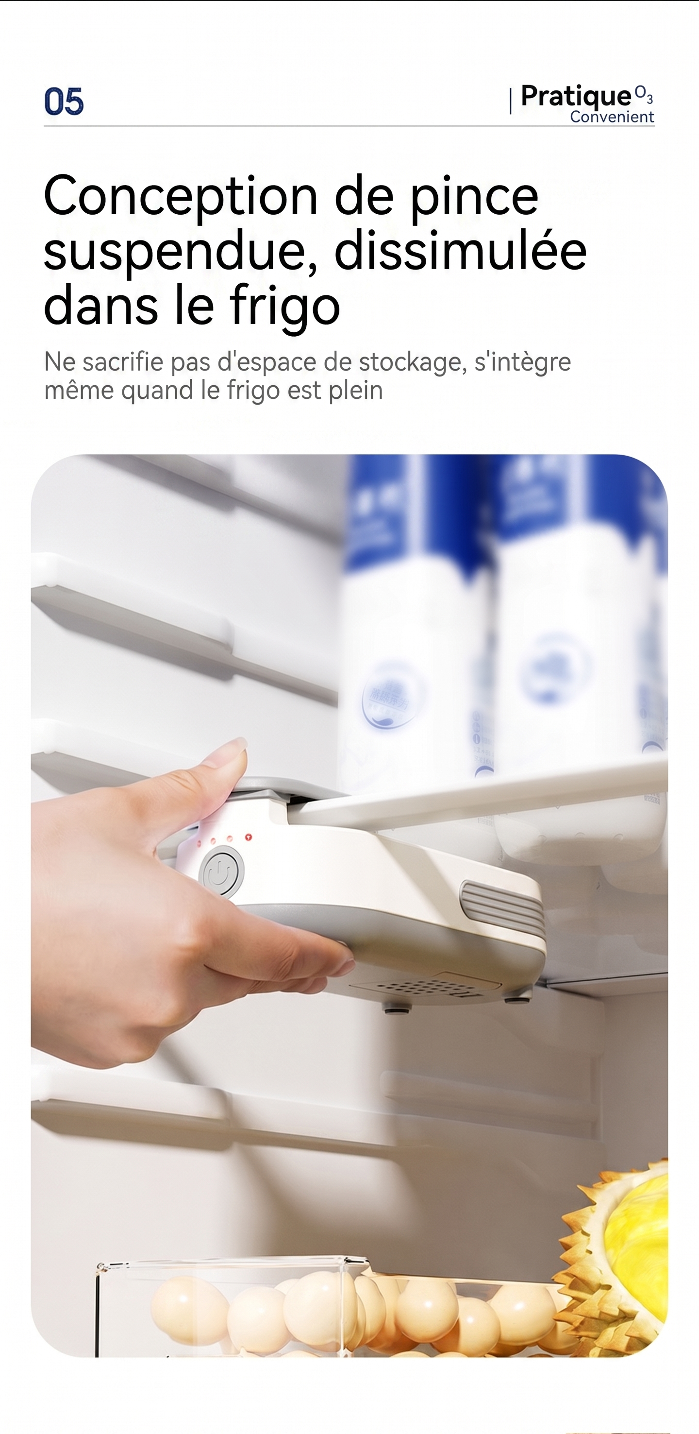 PureZon – Le purificateur à l'ozone avancé pour prolonger la fraîcheur et stériliser votre réfrigérateur