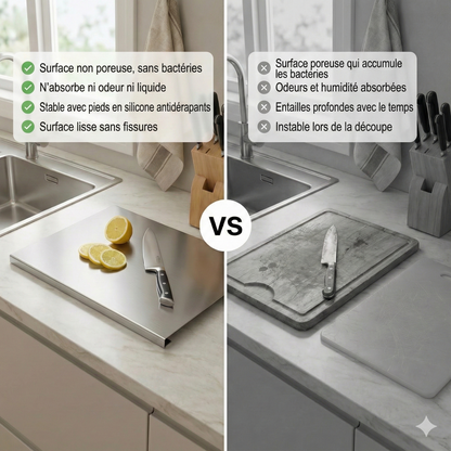 InoxBoard™ – L'hygiène absolue à chaque découpe