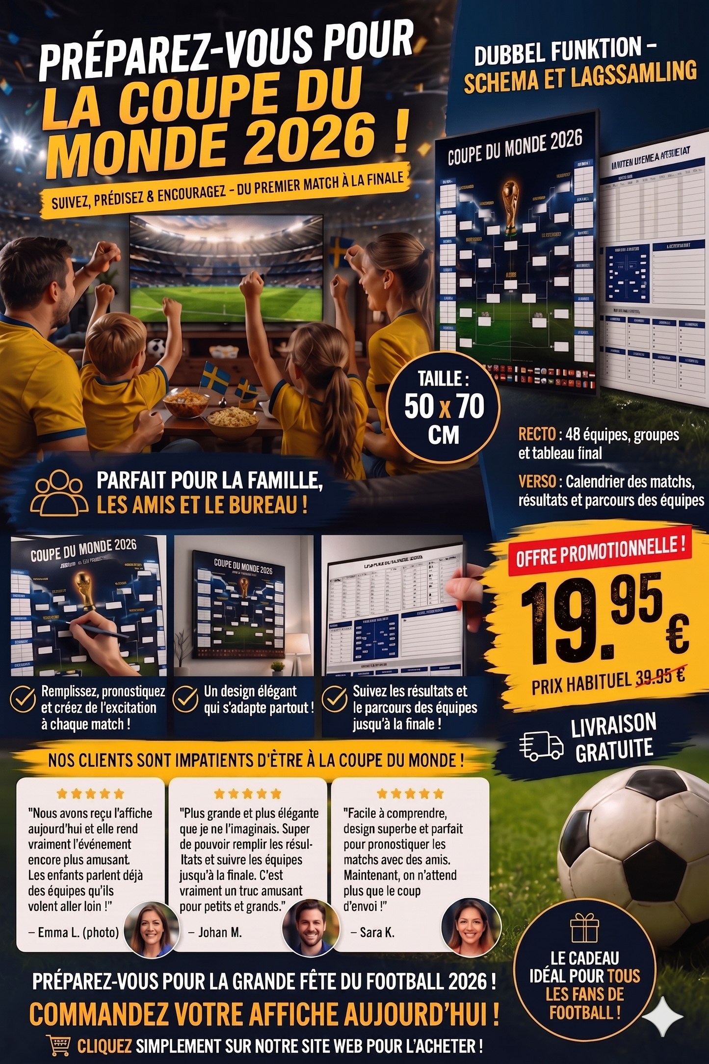 MundiaMap 2026 – Le poster-calendrier interactif des 48 nations