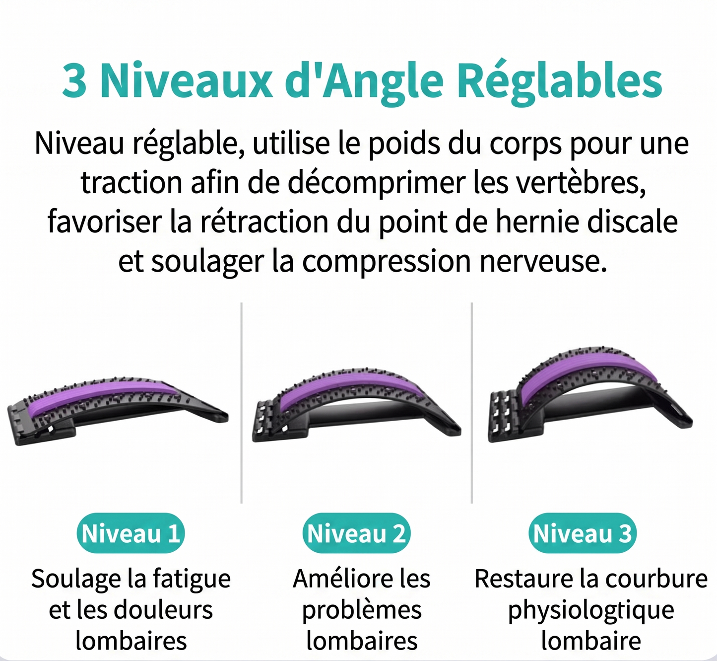 SpineRelief – L'étireur dorsal magnétique pour soulager votre dos au quotidien