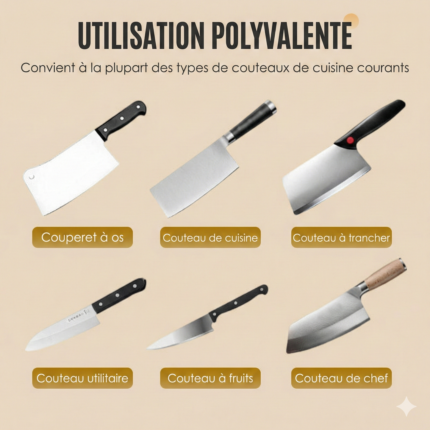 SharpFast™ – Le tranchant rasoir en un clin d’œil
