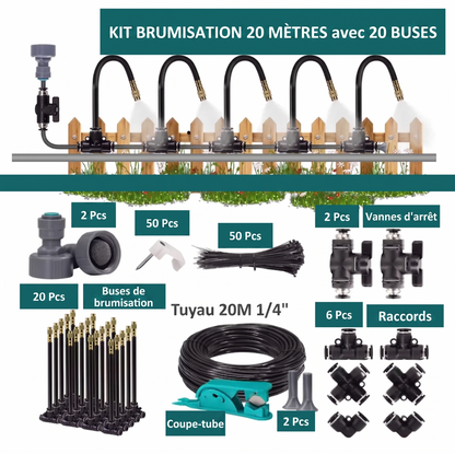 GreenFlow DIY – L'équipement d'arrosage polyvalent avec tuyau et vannes pour gagner du temps et de l'eau