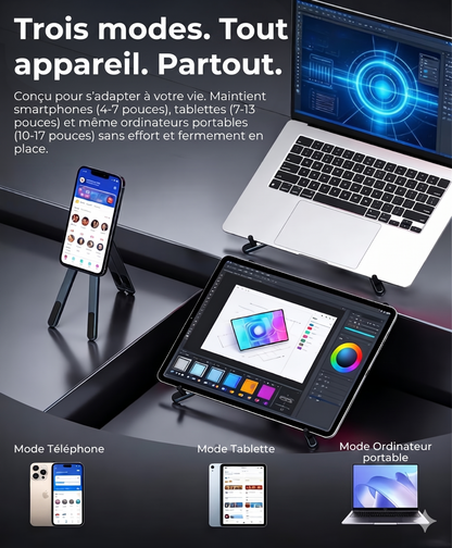 MultiStand – Le support ergonomique 3-en-1 pour tous vos appareils