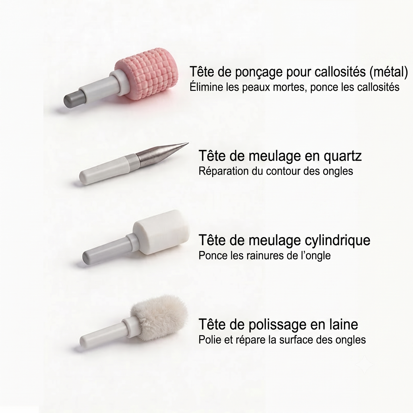 ProDrill – La ponceuse professionnelle à 4 embouts interchangeables