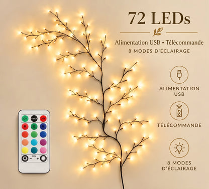 Branches Lumineuses Scintillantes – Éclairage LED d'Ambiance pour la Maison