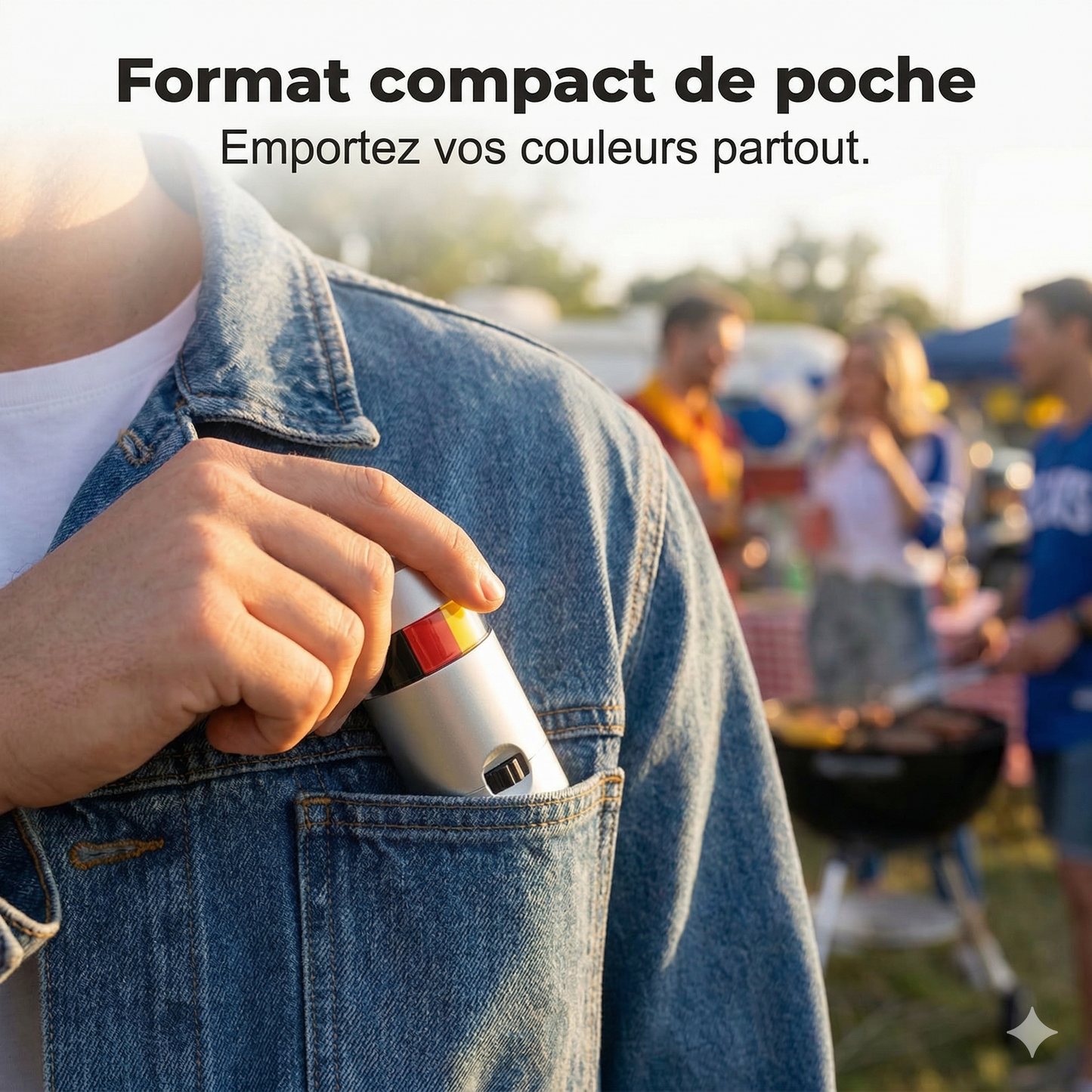 Bâton de maquillage aux couleurs nationales – Spécial fans de sport