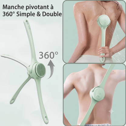 SpaBrush – La brosse de bain électrique exfoliante à long manche