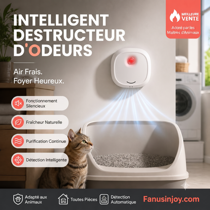 OdorFree – Purificateur d'air intelligent aux ions négatifs pour éliminer efficacement les odeurs