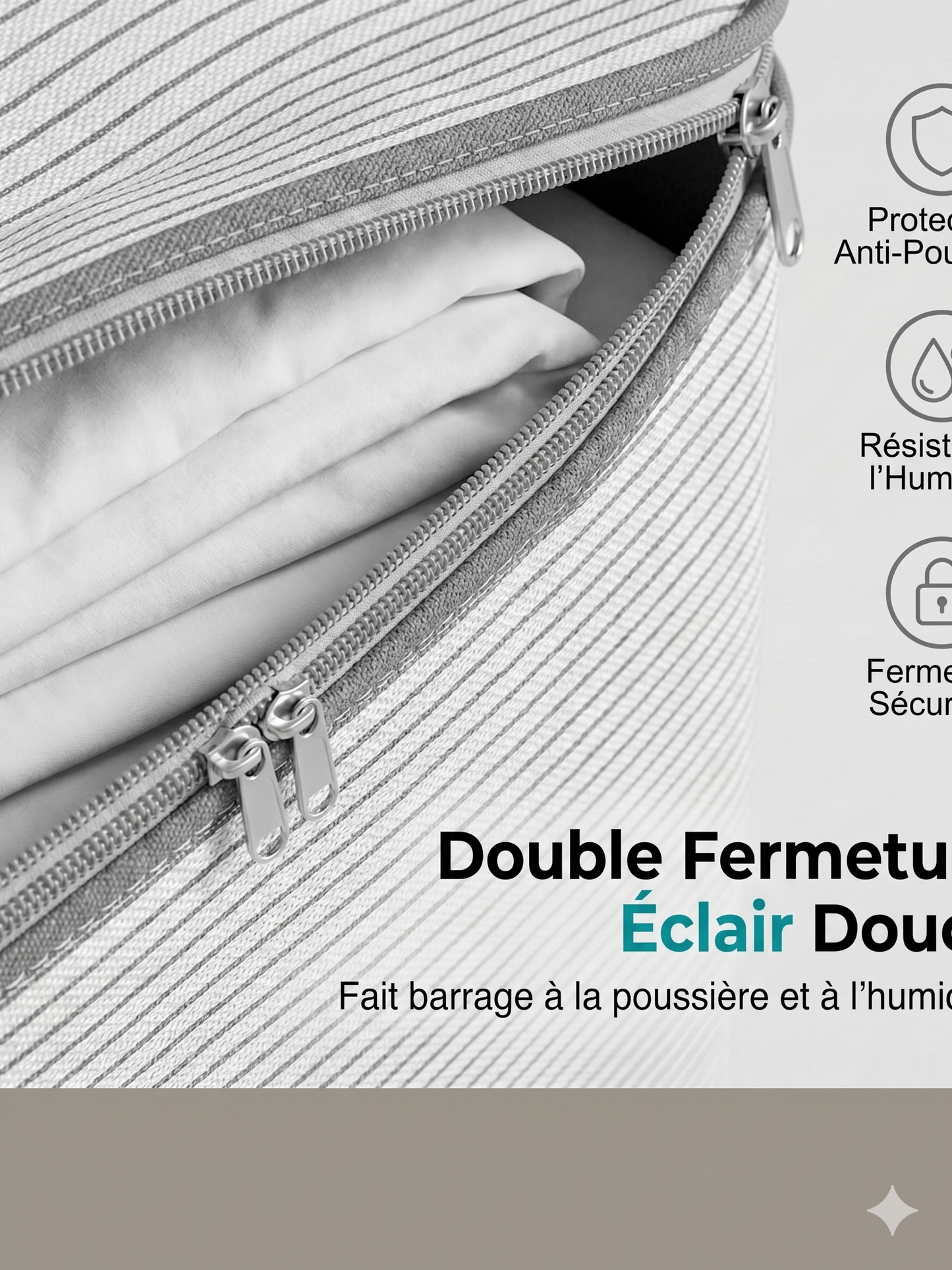 MaxiStore – Le sac de rangement très grande capacité pour une organisation optimale de votre literie et de vos vêtements