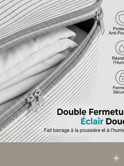 MaxiStore – Le sac de rangement très grande capacité pour une organisation optimale de votre literie et de vos vêtements