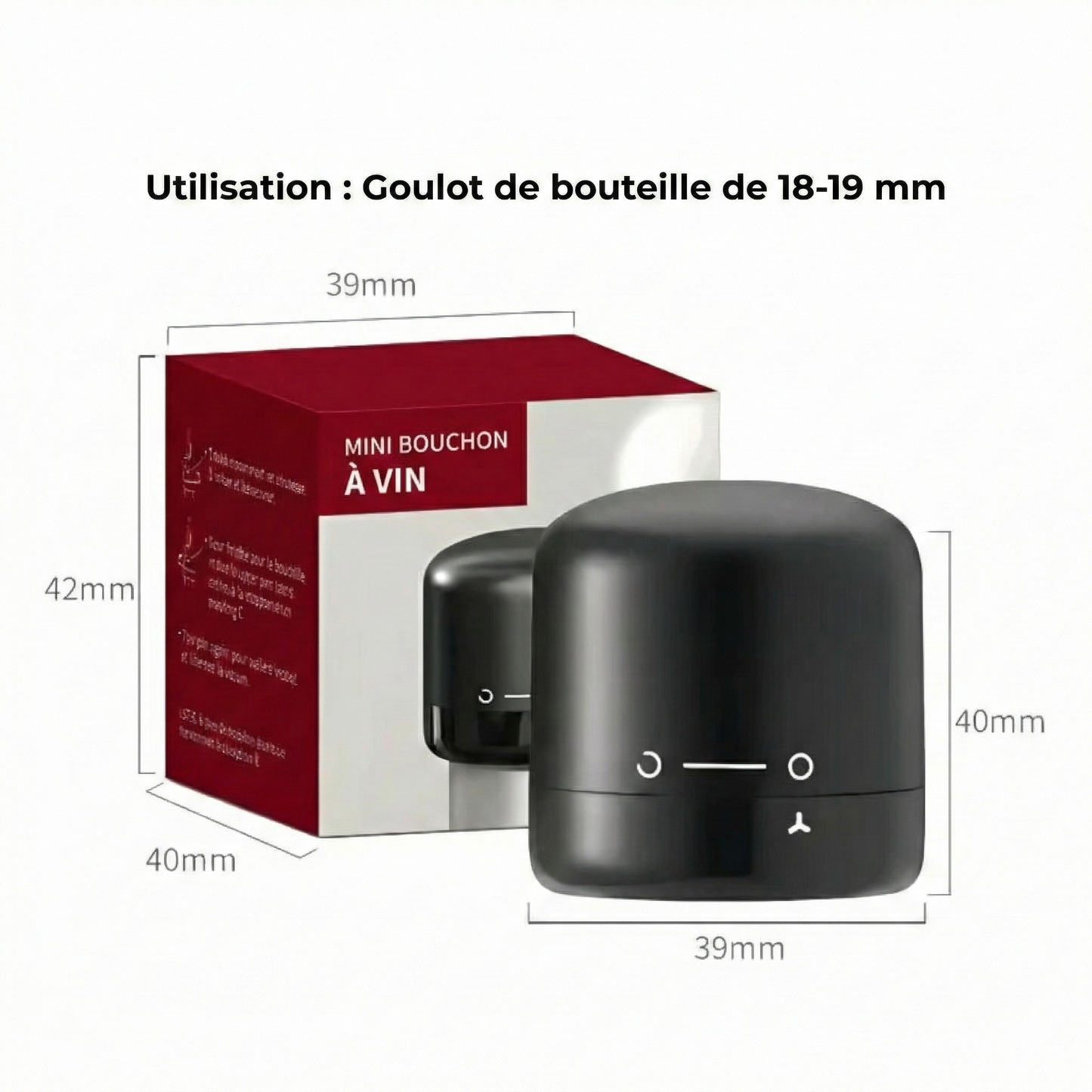 Bouchons de vin sous vide - préservent la saveur originale de votre vin