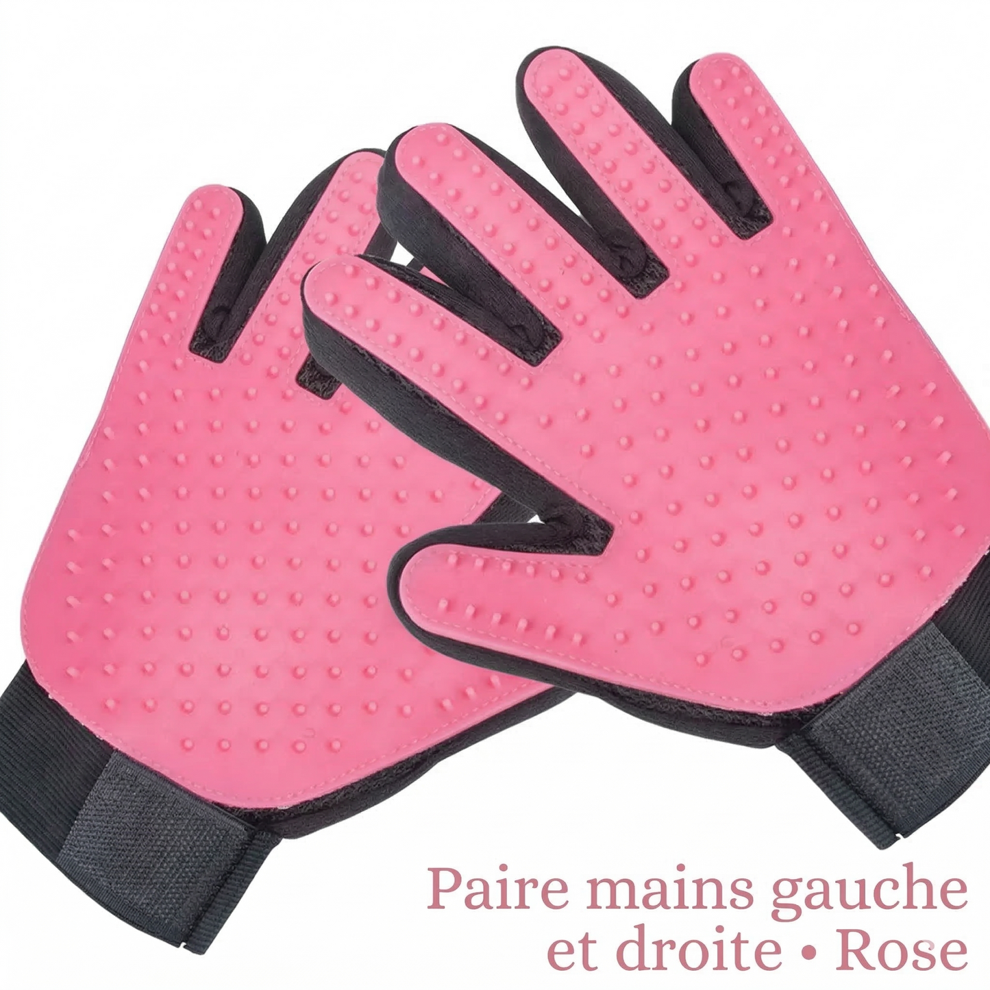 SoftPelage™ – Gants de massage en silicone souple pour l'épilation des poils d'animaux