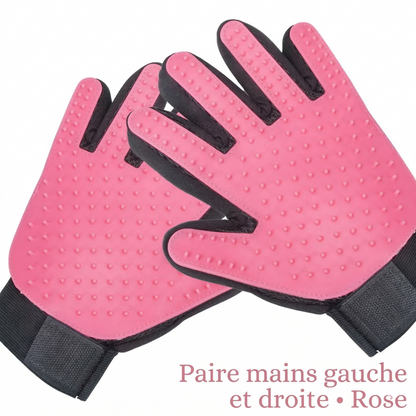 SoftPelage™ – Gants de massage en silicone souple pour l'épilation des poils d'animaux
