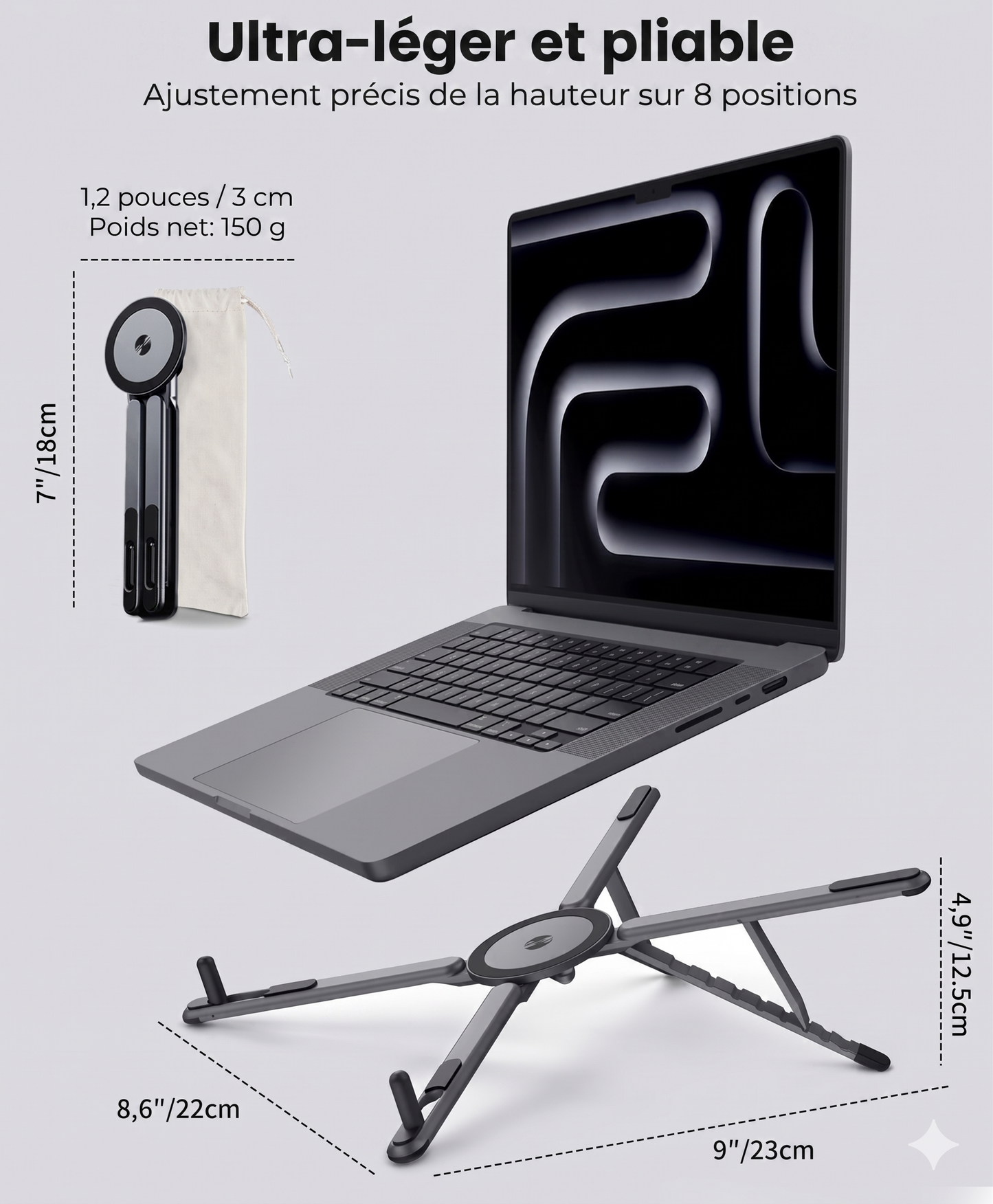MultiStand – Le support ergonomique 3-en-1 pour tous vos appareils