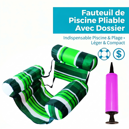 AquaLoung – Le siège ergonomique avec porte-gobelet intégré pour un confort chic et absolu sur l'eau
