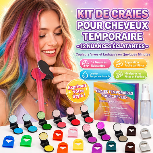 ColorClip – Transformation capillaire instantanée avec 12 couleurs éclatantes