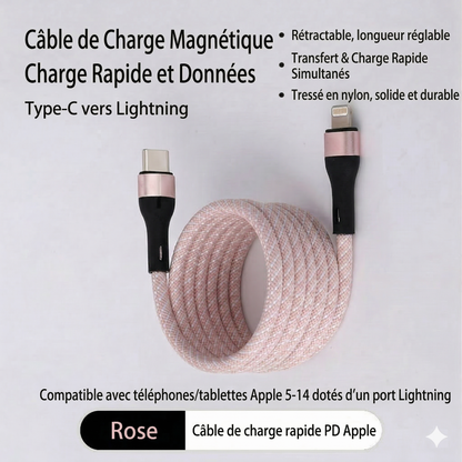 MagCord™ – Charge rapide sans nœuds pour tous vos appareils