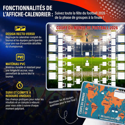 MundiaMap 2026 – Le poster-calendrier interactif des 48 nations