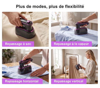 SteamGo 180 – Le mini défroisseur rotatif pour des vêtements impeccables en 1 clic