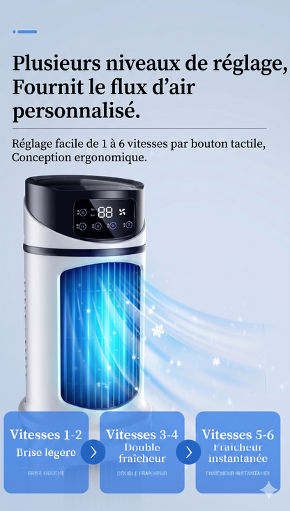 BreezeCube – Le refroidisseur d'air 3-en-1 portable et silencieux