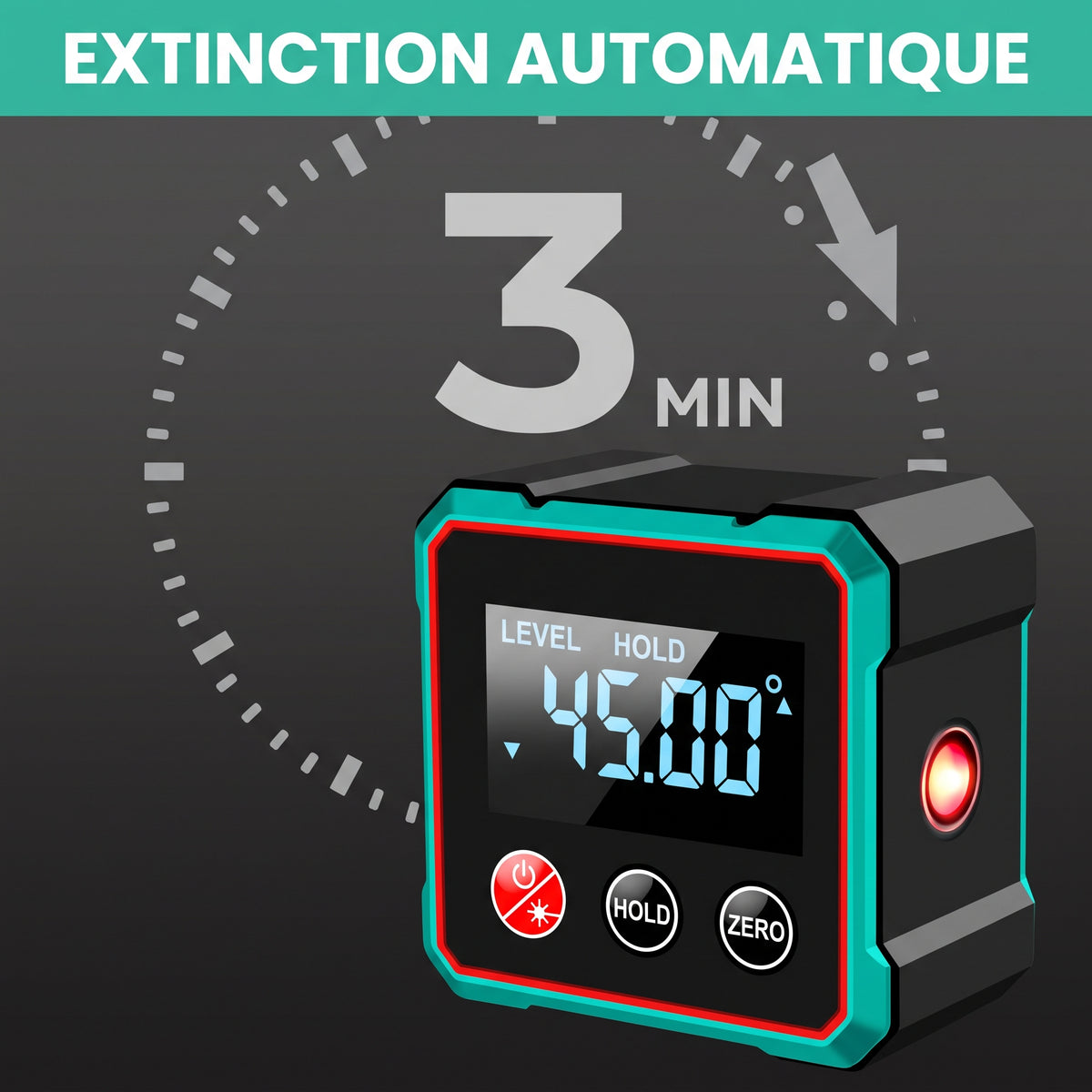 AngleMaster – L'inclinomètre et niveau numérique magnétique
