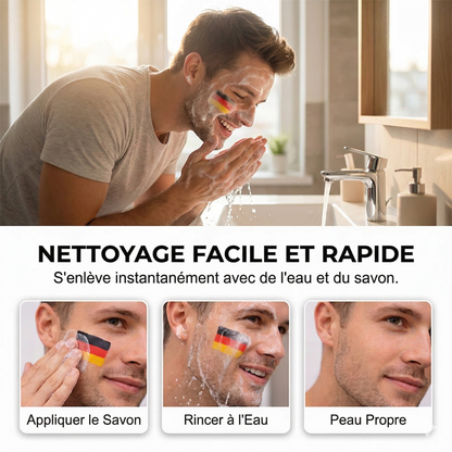 Bâton de maquillage aux couleurs nationales – Spécial fans de sport