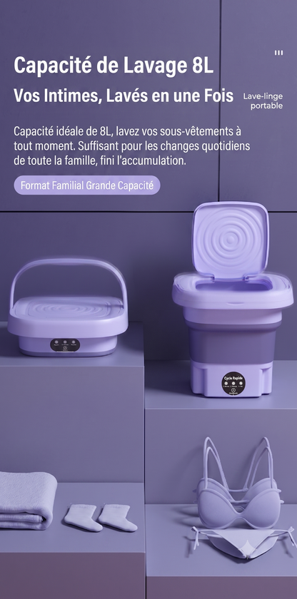 FoldWash Pro – La machine à laver portable et pliable pour simplifier votre quotidien