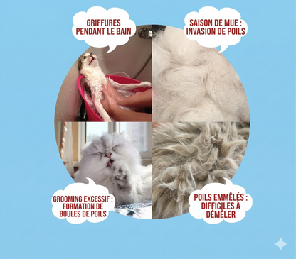 SoftPelage™ – Gants de massage en silicone souple pour l'épilation des poils d'animaux