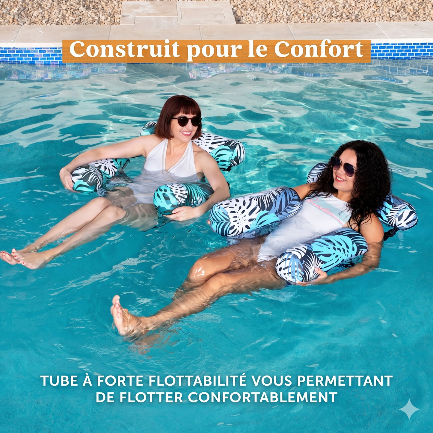 AquaLoung – Le siège ergonomique avec porte-gobelet intégré pour un confort chic et absolu sur l'eau