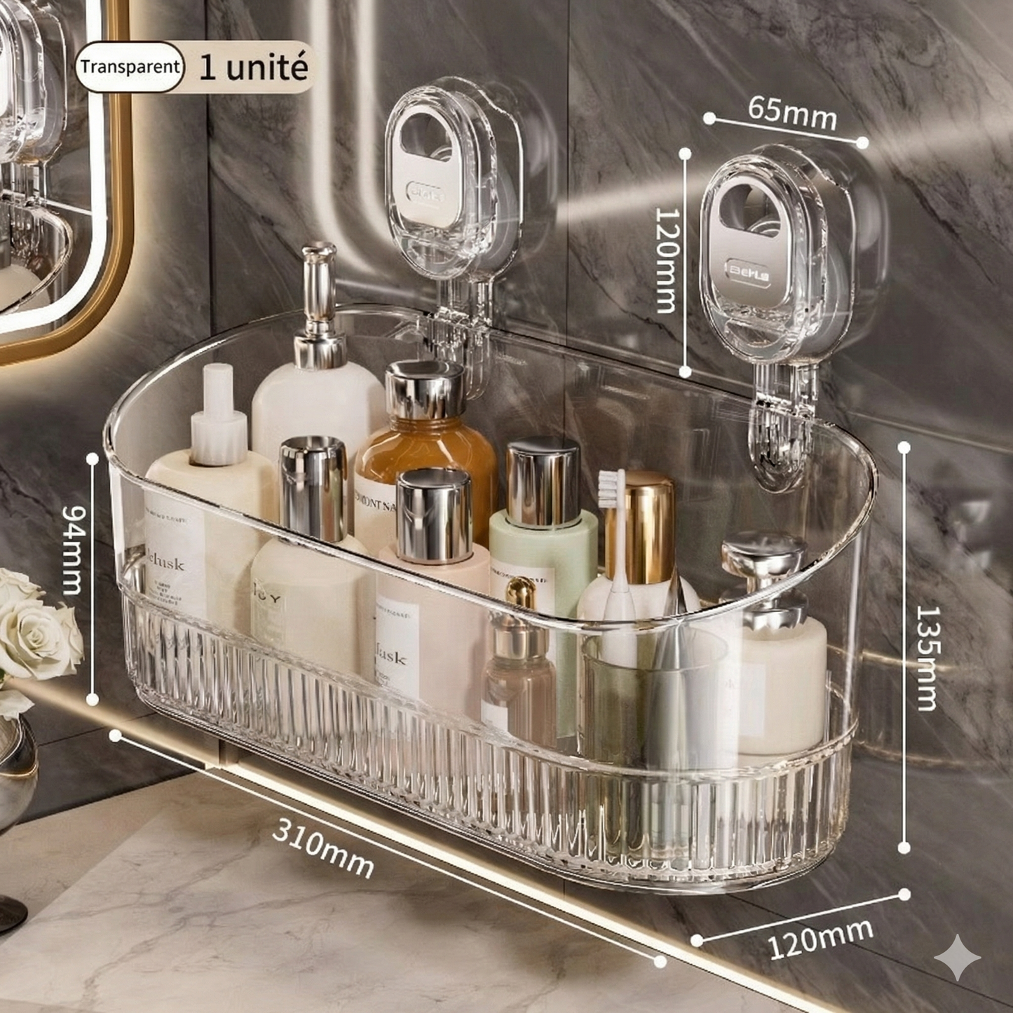 Étagère Murale™ – Sans perçage, fixation ultra-forte   （Lot de 2 pièces ）