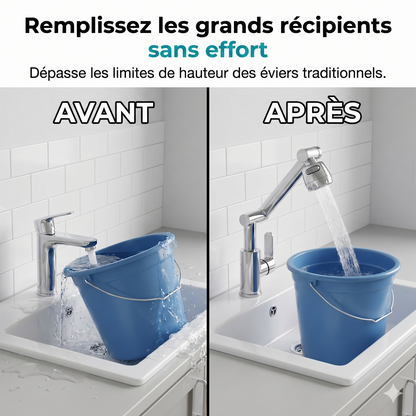 AquaPivot 1080 – L'embout de lavabo anti-éclaboussures pour une flexibilité maximale