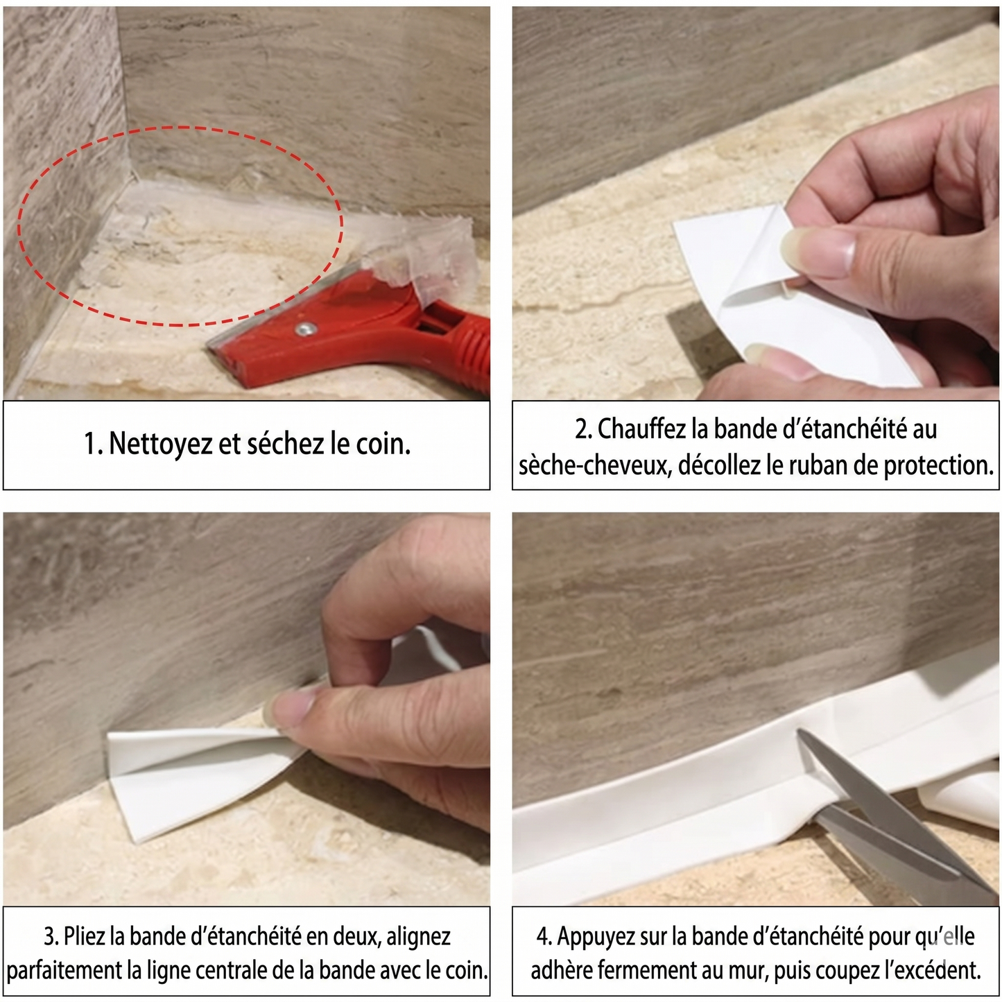 AquaSea – Le ruban d'étanchéité imperméable pour protéger durablement votre cuisine et salle de bain