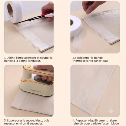 HemFix Express – Le ruban thermocollant pour des ourlets impeccables sans couture