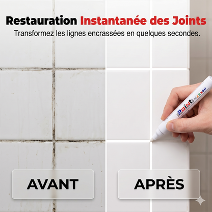 GroutRevive Pro – Le marqueur de peinture imperméable pour rénover instantanément les joints de votre carrelage
