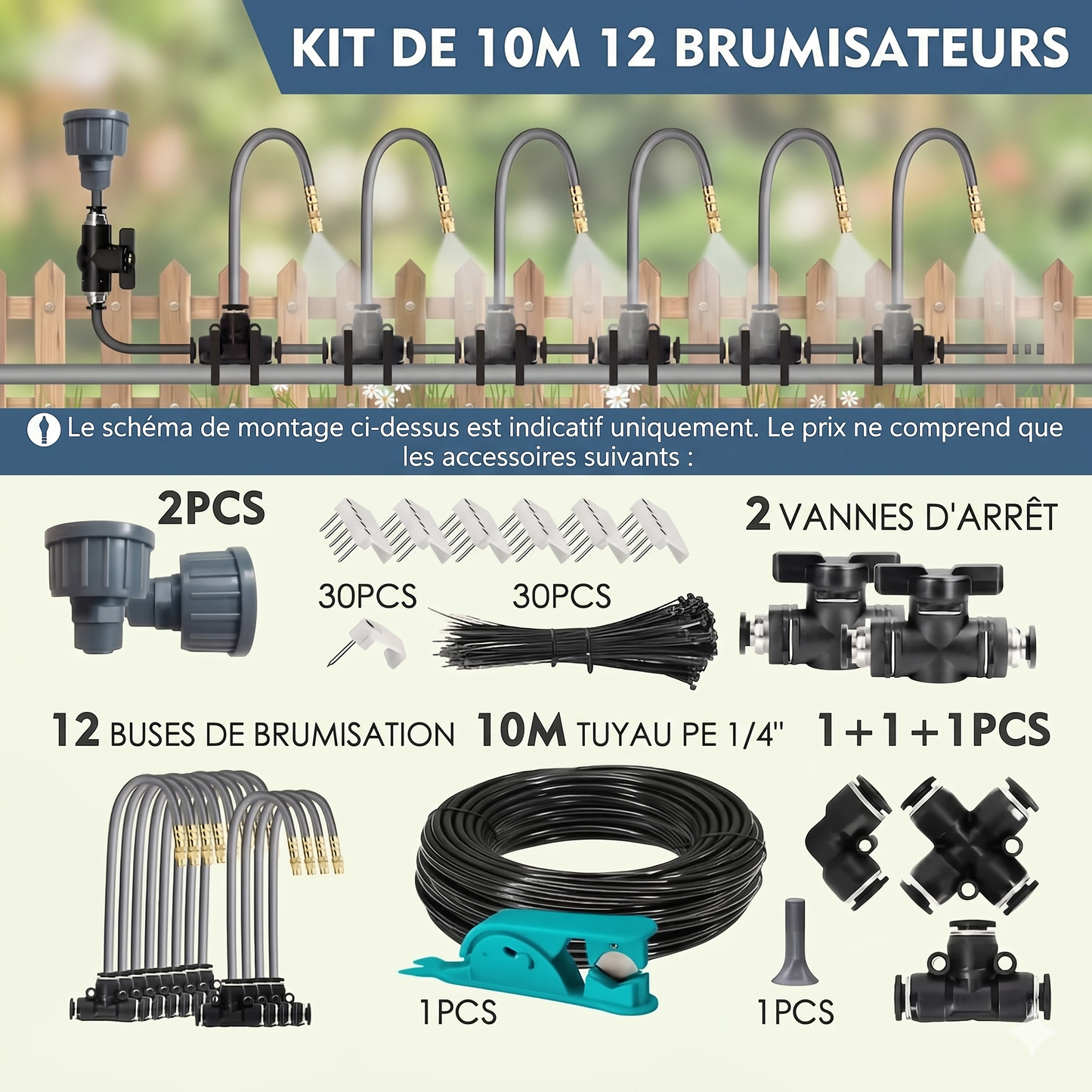 GreenFlow DIY – L'équipement d'arrosage polyvalent avec tuyau et vannes pour gagner du temps et de l'eau