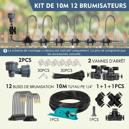 GreenFlow DIY – L'équipement d'arrosage polyvalent avec tuyau et vannes pour gagner du temps et de l'eau
