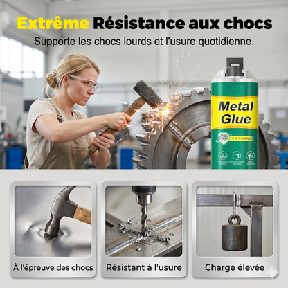 WeldFree Pro – La colle de réparation AB haute résistance pour fixer l'acier, l'aluminium et le cuivre sans soudure