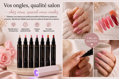 SalonPen – Stylo gel 3-en-1 révolutionnaire, Application ultra-précise à domicile
