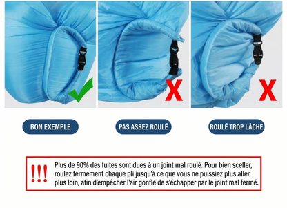 TerraVague™ – Sofa gonflable polyvalent pour terre et mer