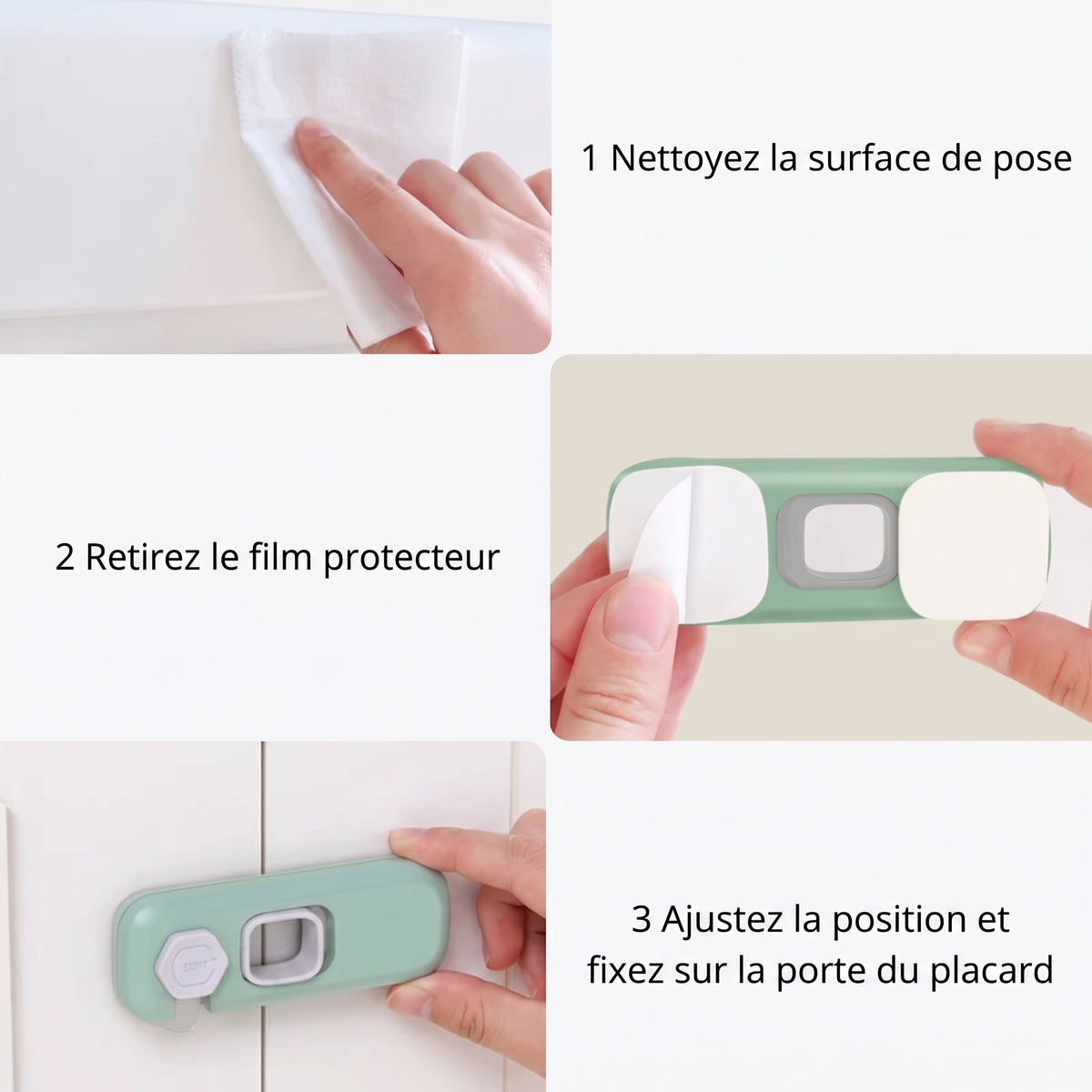 BabyLock 360 – Le bloque-porte discret pour placards et frigos