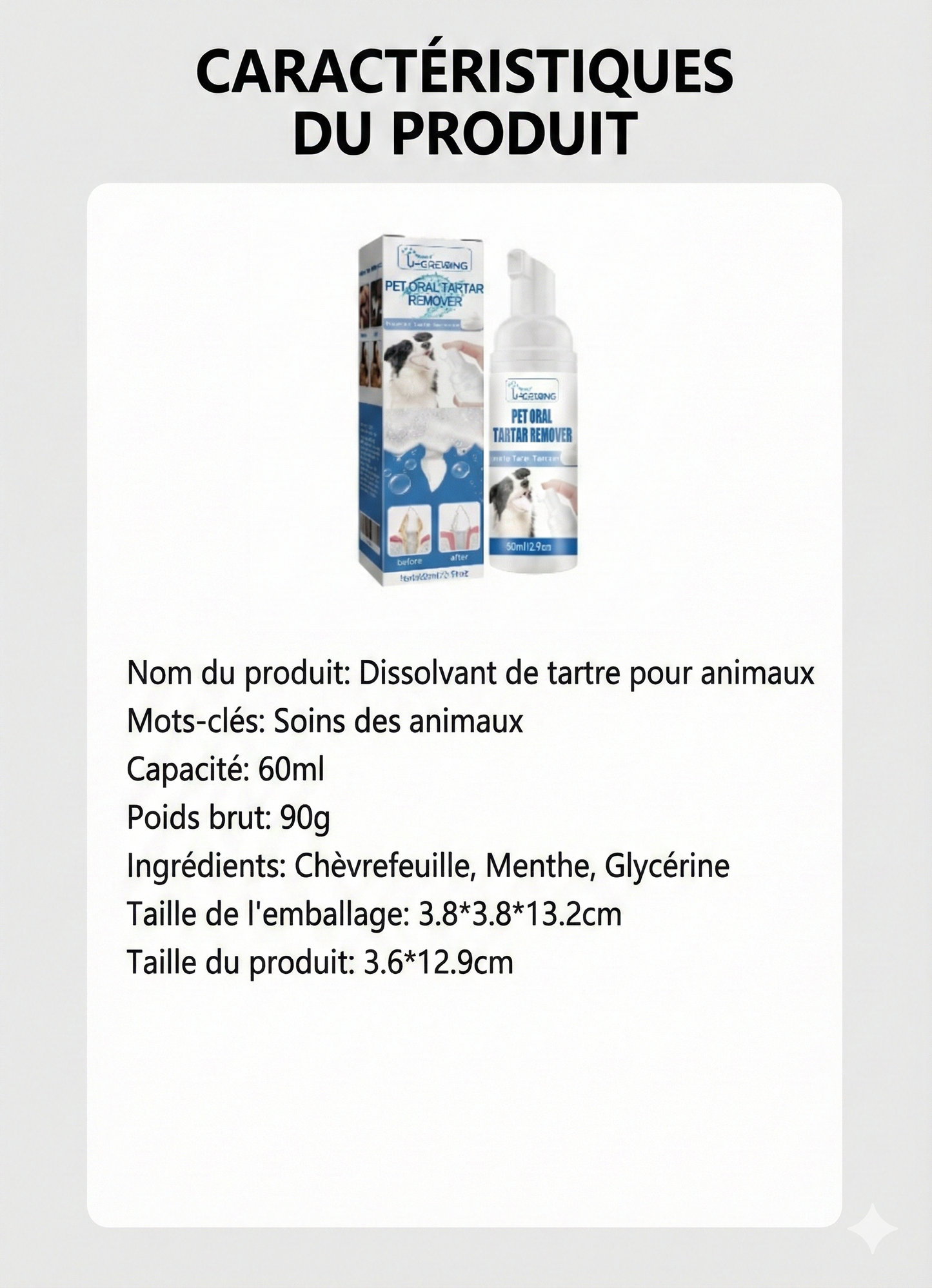 OmniPet™ – Spray de soins buccaux pour chiens et chats