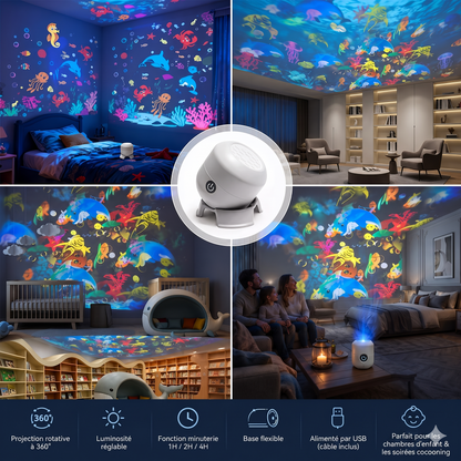 OceanDream Aurora – Le projecteur immersif qui transforme vos nuits en oasis magique