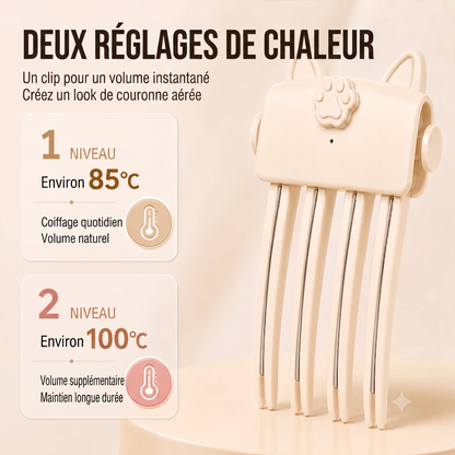 VoluRoot – Pince chauffante sans fil pour un volume généreux dès la racine