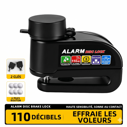 SafeRide 360 – Étanche et résistant à l'effraction, convient aux motos, vélos et scooters. Équipé d'une fonction d'alarme pour une sécurité optimale.