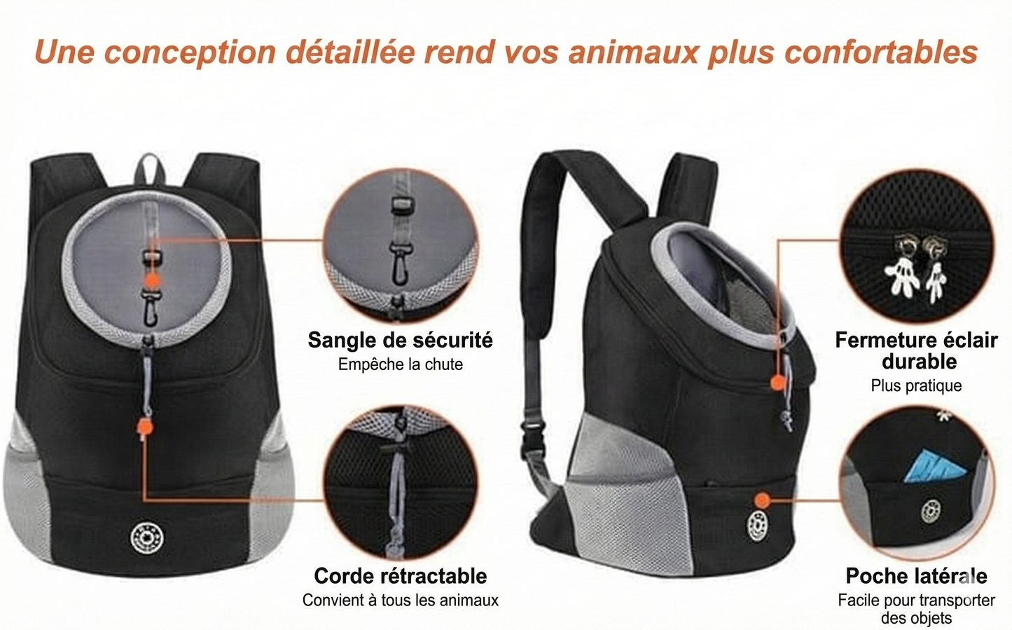 DogFri™ – Confort ergonomique supérieur pour des randonnées sans limites