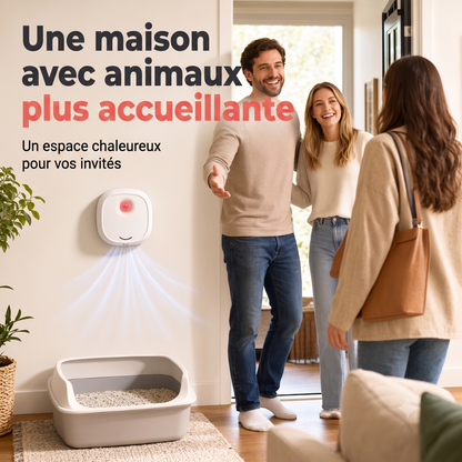 OdorFree – Purificateur d'air intelligent aux ions négatifs pour éliminer efficacement les odeurs