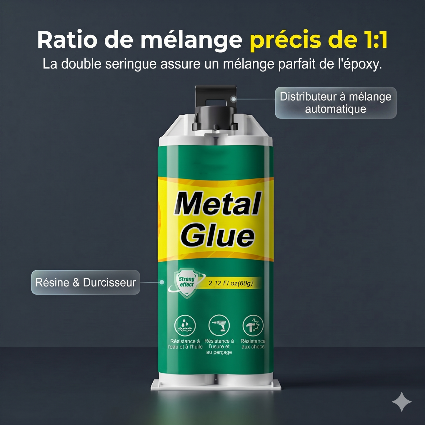 WeldFree Pro – La colle de réparation AB haute résistance pour fixer l'acier, l'aluminium et le cuivre sans soudure