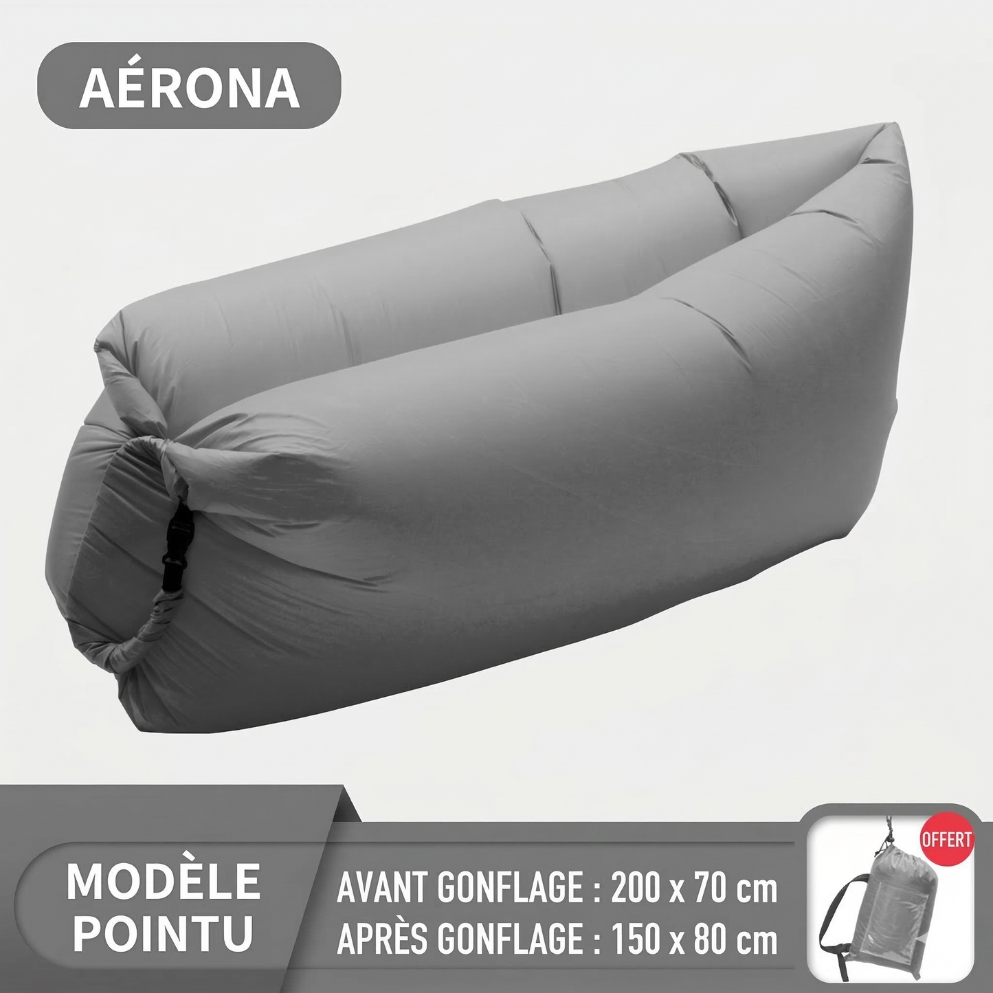 TerraVague™ – Sofa gonflable polyvalent pour terre et mer