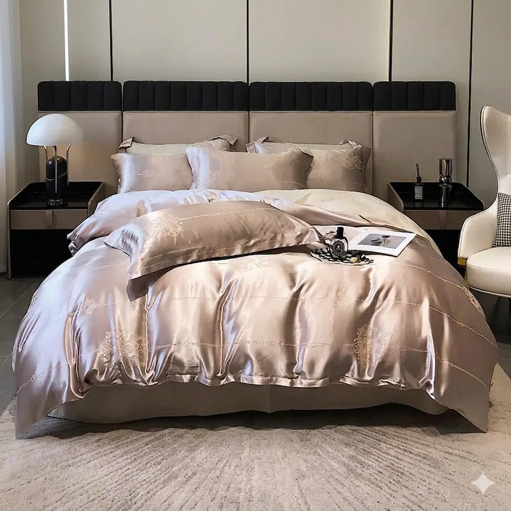 PureJacquard Chic – Le confort respirant et soyeux pour un sommeil haut de gamme