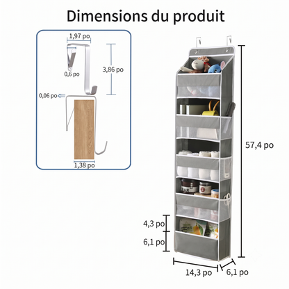 FlexiHang – Rangement de porte gain de place